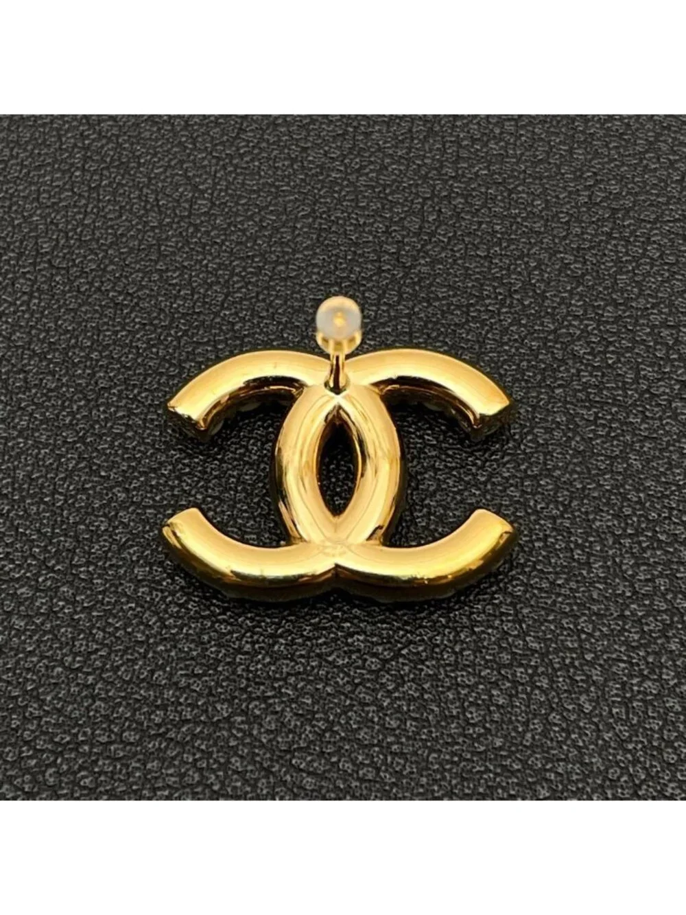 Chanel CC Logo Brooch Pearl Rhinestone Gold